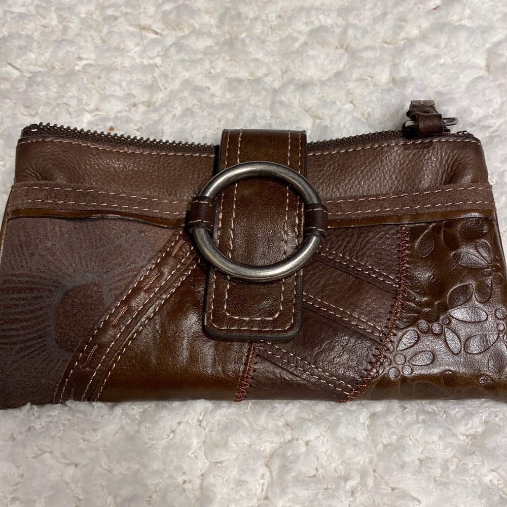 Womens What Vintage Are You Fossil genuine leather wallet